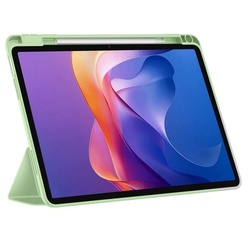 Tech-Protect SC Pen Xiaomi Redmi Pad 2 11" oldalra nyíló, kitámasztható mappa tok ceruza tartóval, matcha zöld