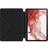 Origami Smart Case Samsung Galaxy Tab S7 Plus / Tab S7 FE / Tab S8 Plus mappa tok, érintőceruza tartóval, fekete