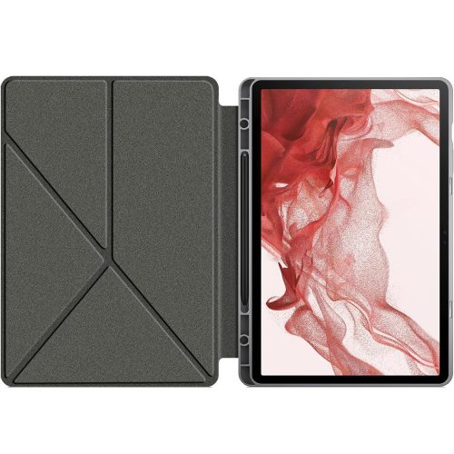 Origami Smart Case Apple iPad 11 2025 / iPad 10.9 2022 mappa tok, érintőceruza tartóval, szürke