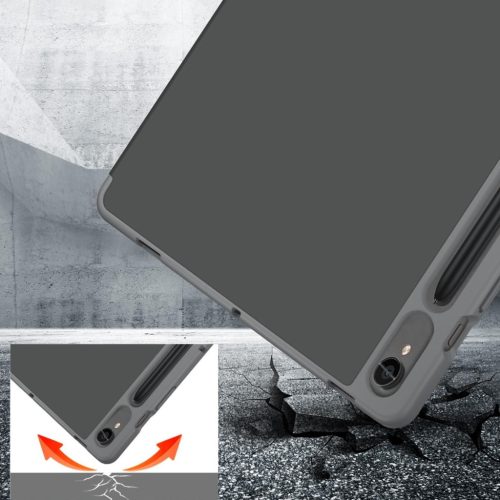 Origami Smart Case Apple iPad 11 2025 / iPad 10.9 2022 mappa tok, érintőceruza tartóval, szürke