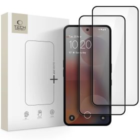   Tech-Protect Glass Fit+ Nothing Phone 3 / 3a / 3a Pro / CMF Phone 2 Pro kijelzővédő üvegfólia, fekete (2db)