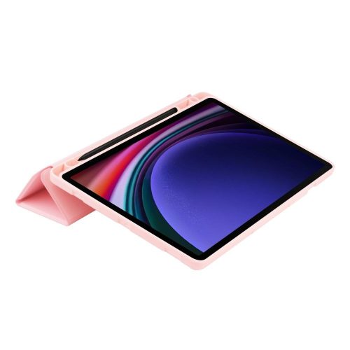 Tech-Protect Sc Pen Samsung Galaxy Tab S10 Lite / S10 FE / S9 FE / S9 oldalra nyíló, kitámasztható mappa tok ceruza tartóval, rózsaszín