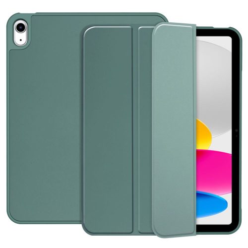 Tech-Protect Sc Pen Apple iPad 11 2025 / iPad 10.9 2022 oldalra nyíló, kitámasztható mappa tok ceruza tartóval, zöld