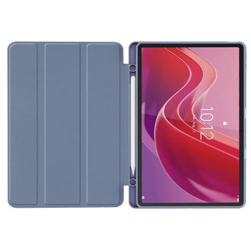 Tech-Protect Sc Pen Lenovo Tab M11 oldalra nyíló, kitámasztható mappa tok ceruza tartóval, levendula