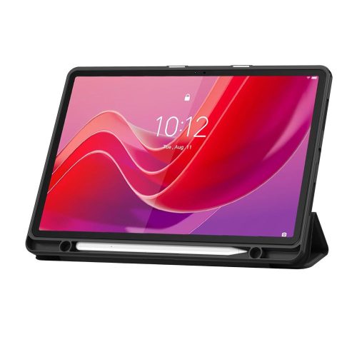Tech-Protect Sc Pen Lenovo Tab M11 oldalra nyíló, kitámasztható mappa tok ceruza tartóval, fekete