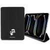 Karl Lagerfeld Saffiano Magnetic Karl &Choupette Apple iPad Pro 11 2024 / 2025 kihajtható tok, Mágneses, fekete