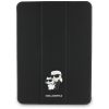 Karl Lagerfeld Saffiano Magnetic Karl &Choupette Apple iPad Pro 13 2024 / 2025 kihajtható tok, Mágneses, fekete