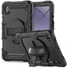   Tech-Protect Solid Samsung Galaxy Tab A9 tablet tok kitámasztóval, fekete