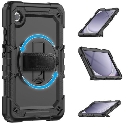 Tech-Protect Solid Samsung Galaxy Tab A9 tablet tok kitámasztóval, fekete