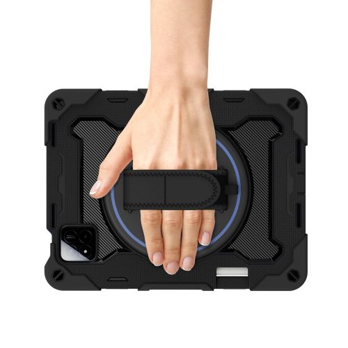 Tech-Protect Solid Apple iPad Air 11 2024 / 2025 tablet tok kitámasztóval, fekete
