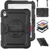 Tech-Protect Solid Apple iPad 11 2025 / 10.9 2022 tablet tok kitámasztóval, fekete