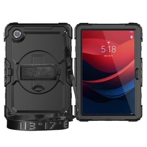 Tech-Protect Solid Lenovo Tab M11 tablet tok kitámasztóval, fekete