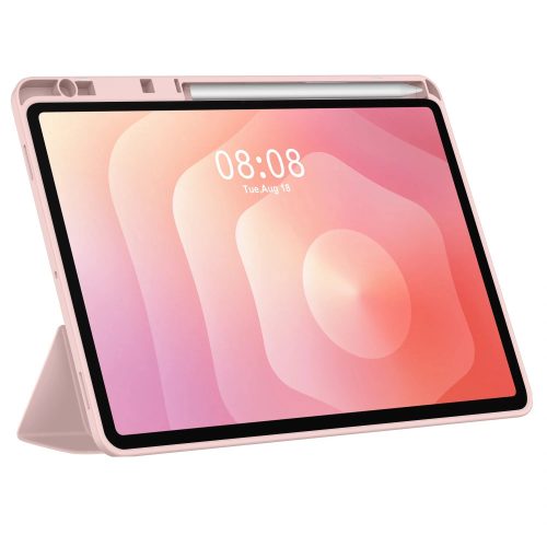 Tech-Protect Sc Pen Samsung Galaxy Tab S11 oldalra nyíló, kitámasztható mappa tok ceruza tartóval, rózsaszín