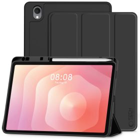  Tech-Protect Sc Pen Samsung Galaxy Tab S11 oldalra nyíló, kitámasztható mappa tok ceruza tartóval, fekete