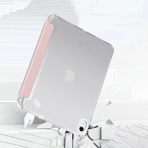 Tech-Protect Sc Pen Hybrid Apple iPad 11 2025 / 10.9 2022 oldalra nyíló, kitámasztható mappa tok ceruza tartóval, rózsaszín