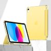Tech-Protect Sc Pen Hybrid Apple iPad 11 2025 / 10.9 2022 oldalra nyíló, kitámasztható mappa tok ceruza tartóval, kristály sárga