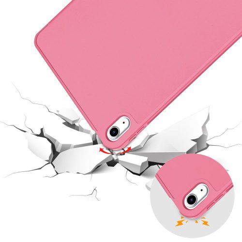 Tech-Protect Sc Pen Apple iPad 11 2025 / 10.9 2022 oldalra nyíló, kitámasztható mappa tok ceruza tartóval, magenta