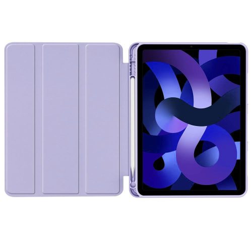 Tech-Protect Sc Pen Apple Air 11 (2024 / 2025) / iPad Air 4 / 5 (2020 / 2022) oldalra nyíló, kitámasztható mappa tok ceruza tartóval, lila