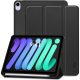 Tech-Protect Sc Pen Apple iPad Mini 7 / iPad Mini 6 2021 oldalra nyíló, kitámasztható mappa tok ceruza tartóval, fekete