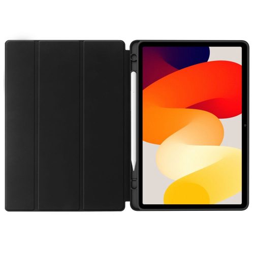 Tech-Protect Sc Pen Xiaomi Redmi Pad SE (11.0) oldalra nyíló, kitámasztható mappa tok ceruza tartóval, fekete