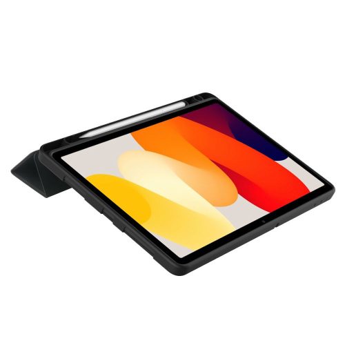 Tech-Protect Sc Pen Xiaomi Redmi Pad SE (11.0) oldalra nyíló, kitámasztható mappa tok ceruza tartóval, fekete