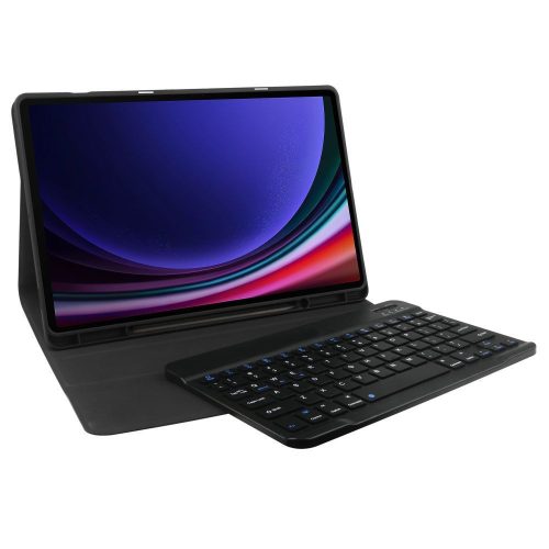 Tech-Protect Sc Pen Samsung Galaxy Tab S9 FE+ oldalra nyíló, kitámasztható mappa tok ceruza tartóval, billentyűzettel, fekete