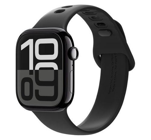 Spigen EliteShield EZ Fit Apple Watch 11 / Watch 10 42mm kijelzővédő fólia felhelyező kerettel (2db)