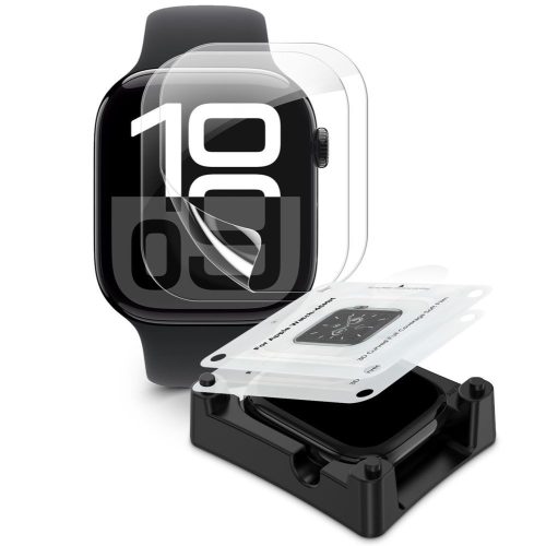 Tech-Protect Supreme Set Apple Watch 11 / Watch 10 42mm kijelzővédő fólia felhelyező kerettel (2db)