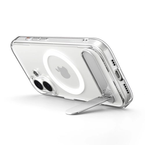 Spigen Ultra Hybrid S MagFit Apple iPhone 17 tok, MagSafe, Clear White, átlátszó-fehér