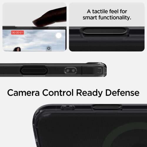 Spigen Ultra Hybrid T MagFit Apple iPhone 16 tok, MagSafe, Frost Black, fekete