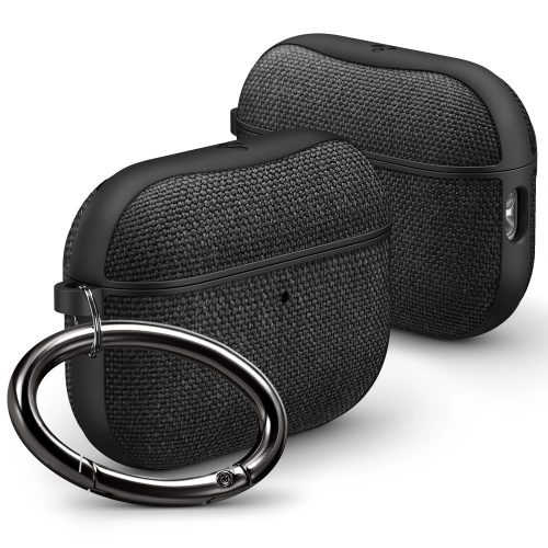 Spigen Urban Fit Apple AirPods Pro 3 tok, karabinerrel, Black, fekete