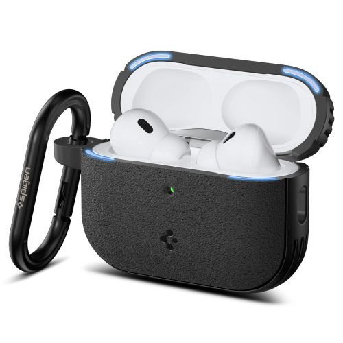 Spigen Vault Apple AirPods Pro 3 tok, karabinerrel, Matte Black, fekete