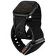 Uniq Fluo Apple Watch 40/41/42/44/45/46/49mm mágneses szíj, fekete