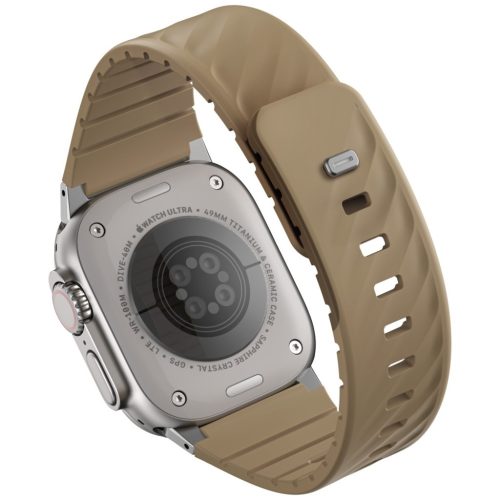 Uniq Fluo Apple Watch 40/41/42/44/45/46/49mm mágneses szíj, bézs