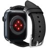 Spigen Retro Fit Apple Watch Ultra 3 / 2 / 1 49mm 10 46mm / 9 / 8 / 7 45mm / SE (2 / 1) / 6 / 5 / 4 44mm / 3 / 2 / 1 42mm műbőr szíj, fekete