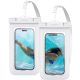 Spigen Aqua Shield A601 univerzális vízálló tok, fehér, 2 db / csomag