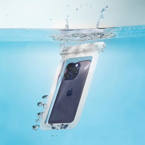 Spigen Aqua Shield A601 univerzális vízálló tok, fehér, 2 db / csomag