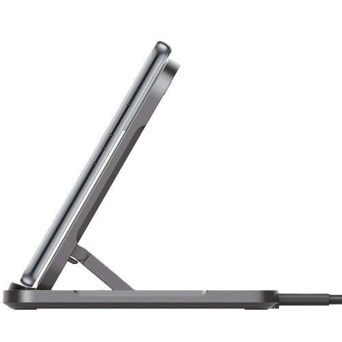 Spigen ArcField Stand Flex PF2201 vezeték nélküli wireless gyorstöltő, 15W, fekete