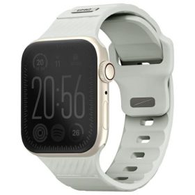   Uniq Stride KFM Apple Watch 1/2/3/4/5/6/7/8/9/10/11/SE/SE2/SE3 (40/41/42mm) gumis szilikon szíj, szürke