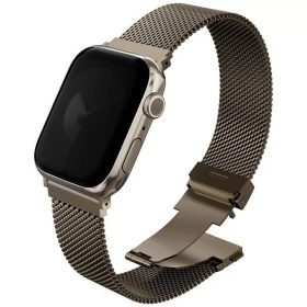   Uniq Dante Pro Apple Watch 44/45/46/49mm rozsdamentes acél szíj, arany