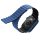 Uniq Revix Apple Watch 44/45/46/49mm mágneses szilikon szíj, állítható, kék-fekete