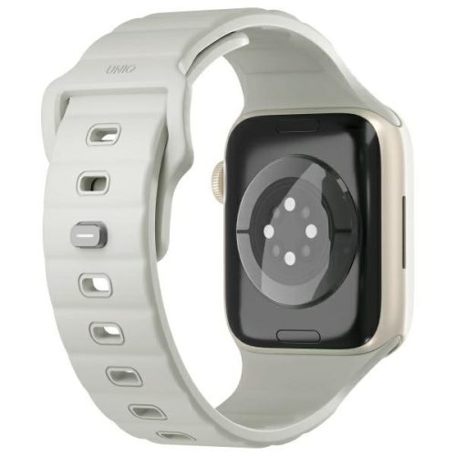 Uniq Stride KFM Apple Watch 44/45/46/49mm gumis szilikon szíj, szürke