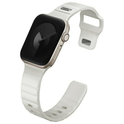 Uniq Stride KFM Apple Watch 44/45/46/49mm gumis szilikon szíj, szürke