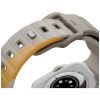 Uniq Stride De Rubber Apple Watch 44/45/46/49mm gumis szilikon szíj, bézs-sárga