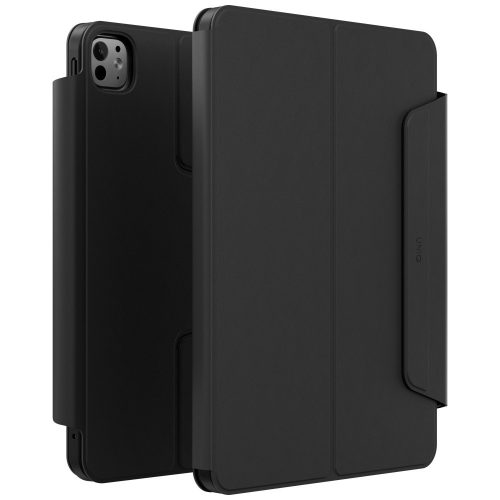 Uniq Rovus 360 Apple iPad Pro 11 2024 / 2025 mágneses tok kitámasztóval, 360 fokban forgatható, fekete