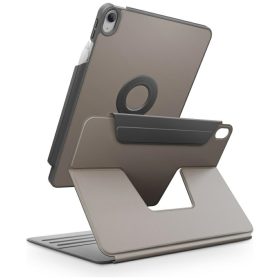   Uniq Rovus 360 Apple iPad 11 2025 / iPad 10.9 2022 mágneses tok kitámasztóval, 360 fokban forgatható, szürke