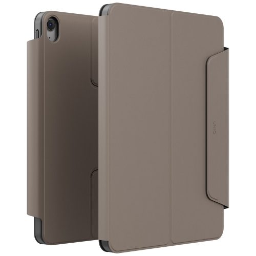 Uniq Rovus 360 Apple iPad 11 2025 / iPad 10.9 2022 mágneses tok kitámasztóval, 360 fokban forgatható, szürke
