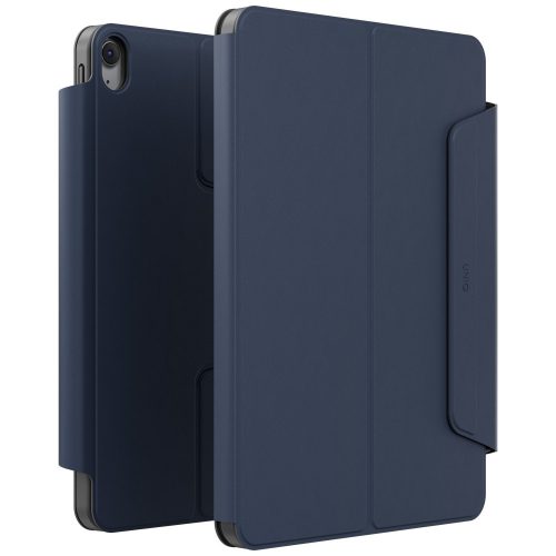 Uniq Rovus 360 Apple iPad 11 2025 / iPad 10.9 2022 mágneses tok kitámasztóval, 360 fokban forgatható, kék