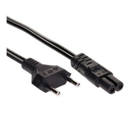   Akyga 230V villásdugó CEE 7/16 - C7 M/F tápkábel 1.5m fekete (AK-RD-01A)