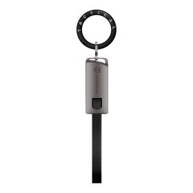   Tactical OODA Loop USB-C-USB-C töltő- és adatkábel, kulcstartó, fekete